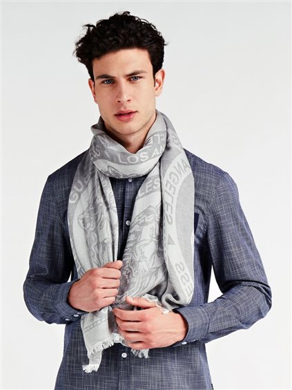 Oiritaly Sciarpa Uomo Guess AM8663MOD03 GRY Tessuto